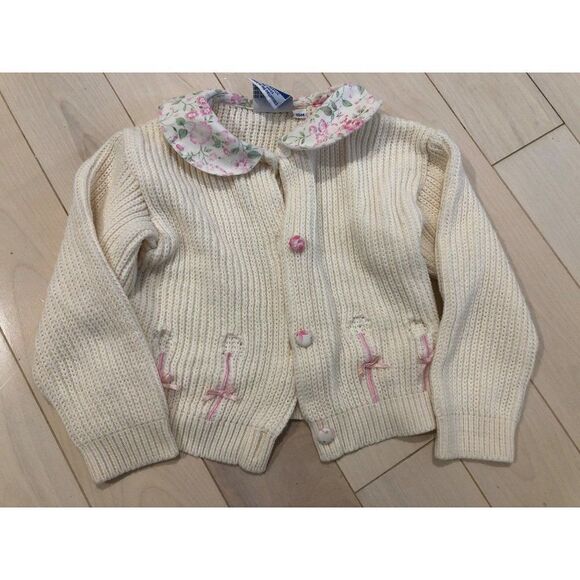 Vintage Mayfair Cottage Dress With Cardigan Size 6-9 Mos - Picture 8 of 9